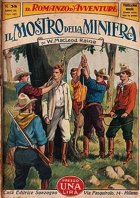 Il mostro della miniera. (Illustrated Italian translation of A Texas Ranger).