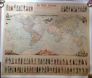Mappemonde Le Petit Journal