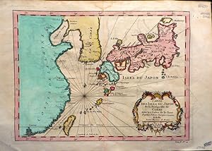 Cartes des Isles du Japon et les Presque Ifle de Coree Avec les coftes de ka Chine, Depuis Pekin ...