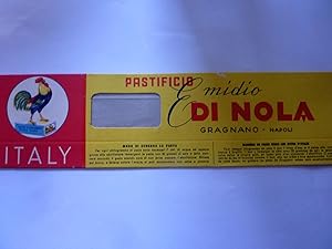 Scatola per pasta "Pastificio EMIDIO DI NOLA Gragnano - Napoli 10 Spaghettini"