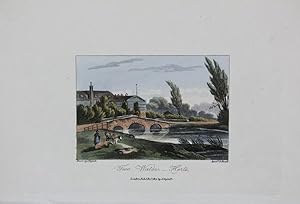 A Single Original Miniature Antique Hand Coloured Aquatint Engraving By J Hassell Illustrating Tw...