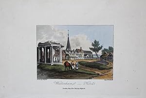A Single Original Miniature Antique Hand Coloured Aquatint Engraving By J Hassell Illustrating We...