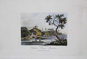 A Single Original Miniature Antique Hand Coloured Aquatint Engraving By J Hassell Illustrating Wi...
