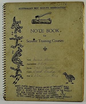 Australian Boy Scouts Association Note Book for Scouter Training Courses (c1960's?) with Boy Scou...