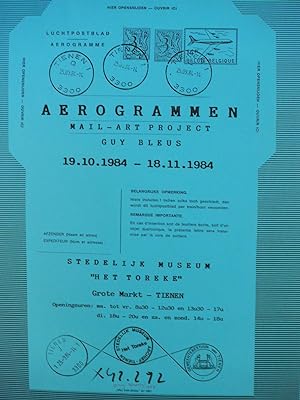 Guy Bleus : Aerogrammen - Mail-art Project (poster)