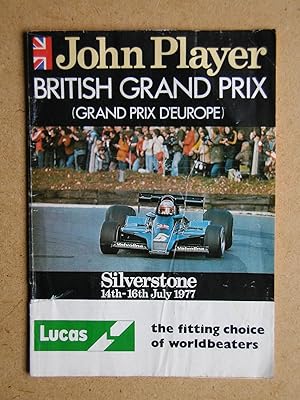 John Player British Gand Prix Race Programme July 1977.