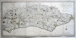 A Topographical Map of the County of Sussex; reduced from the large survey in four sheets by Thom...
