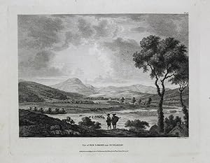 Original Antique Engraving Illustrating a View of Ben-Lomond Near Dunbarton in Scotland. By Paul ...