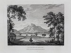 Original Antique Engraving Illustrating a View of Ben-Lomond from Cameron Wood in Scotland. By Pa...