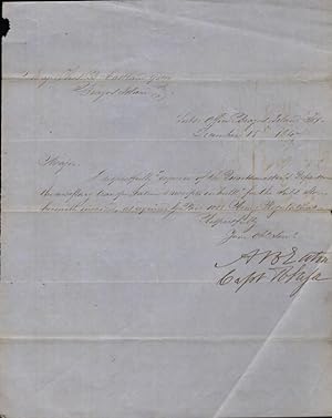 (2) United States Army documents addressed to Major Thomas B. Eastland at Brazos Island, Texas an...