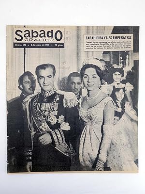 SÁBADO GRÁFICO 170. 2-1-1960. FARAH DIBAH EMPERATRIZ, SORAYA DE IRÁN (Vvaa) Sábado Gráfico, 1960