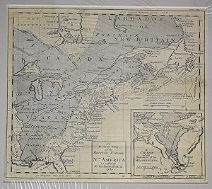 An accurate map of the British Empire in Nth. America as settled by the Preliminaries in 1762