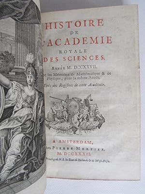 Histoire de l'Académie royale des sciences. Année 1727