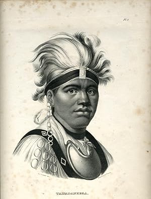'Taijadaneega'. Lithographic portrait of Mohawk chief known as Joseph Brant