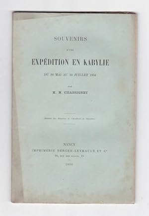 Souvenirs d'une expédition en Kabylie du 30 Mai au 10 Juillet 1854
