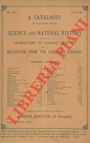 Lotto di quindici importanti cataloghi di zoologia, botanica, geologia, ecc.