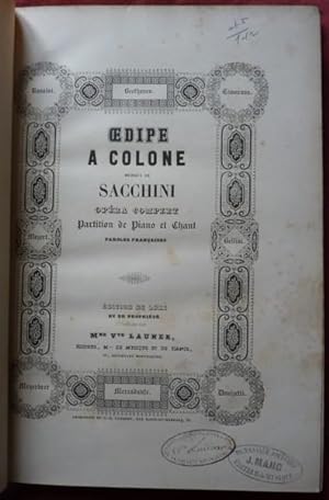 Oedipe a Colonne, Opera en Trois Actes - Vocal Score