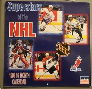 SUPERSTARS OF NHL - Special 16-Month 1998 Calendar - Photo Cover - Saku Koivu, Jaromir Jagr, Patr...