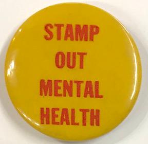 Stamp out mental health [pinback button]