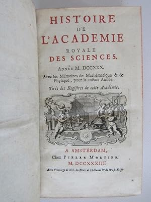 Histoire de l'Académie royale des sciences. Année 1730