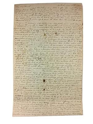 Autograph Letter Signed to Sarah Yarnall. Dated New York 6mo [June?] 17th 1840