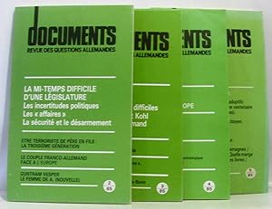 Documents: revue des questions allemandes quatre numéro: 2-3-4-5 année 1985
