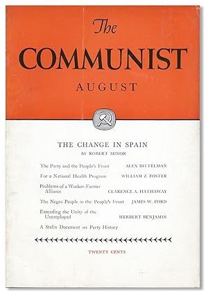 The Communist: A Magazine of the Theory and Practice of Marxism-Leninism, Vol. XVI, no. 8, August...