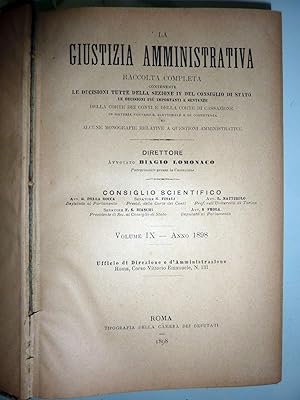 LA GIUSTIZIA AMMINISTRATIVA Raccolta completa contenente LE DECISIONI TUTTE DELLE SEZIONI IV DEL ...