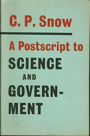 A Postscript to Science and Government