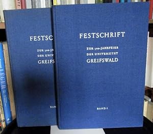 Festschrift zur 500-Jahrfeier der Universität Greifswald. 17.10. 1956.