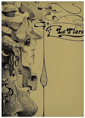 Dessin original Le Flore Femme symbolisme Mode Art Nouveau
