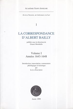 La correspondance d'Albert Bailly de 1643 à 1648
