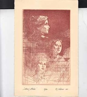 Artist Archive of Emerson Adams with signed etchings.