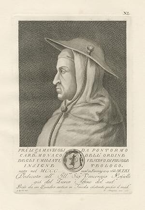 Fra' Luca Manzuoli da Pontormo, card.le monaco dell'ordine degli Umiliati, Vescovo di Fiesole, in...