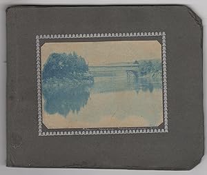 Small album with nine cyanotypes (and two photographs) of Brooklyn and outstate New York