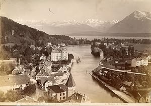 J. Moegle. Suisse, Thoune, vue depuis la tour de l'église