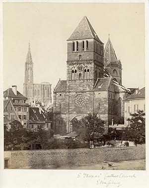 France, Strasbourg, église Saint-Thomas, vue générale