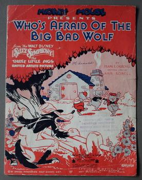 MICKEY MOUSE PRESENTS WHO'S AFRAID OF THE BIG BAD WOLF? - From the Walt Disney Silly Symphony "Th...