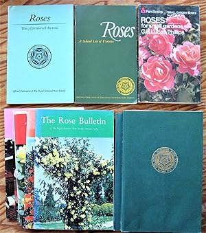 Lot of Twelve Items on Roses: Includes - The Rose Bulletin 1974 Through 1980, Roses: A Selected L...