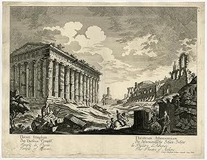Antique Print-TEMPLE-THESEUS-ATHENS-PL. 2-GREECE-Kilian-1782