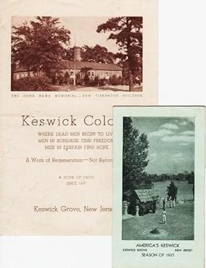 Two printed brochures: SUMMER VICTORIOUS LIFE CONFERENCES, 1937 [with] KESWICK COLONY: Where Dead...