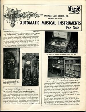 Automatic Musical Instruments for Sale, Catalogue No. 9, June 1969