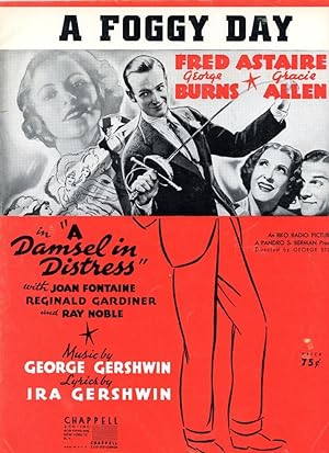 A FOGGY DAY : From the Film "A DAMSEL IN DISTRESS" : Sheet Music, Voice, Piano, Guitar