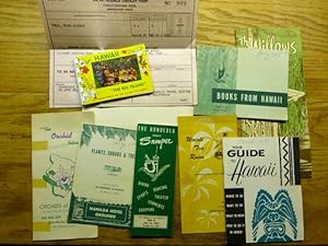 Hawaiian Vacation - 1957 - nine booklets and pamphlets