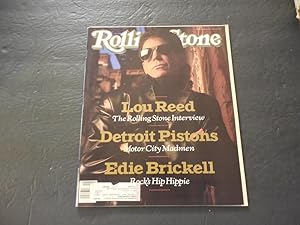 Rolling Stone #551 Lou Reed; Detroit Pistons; Edie Brickell