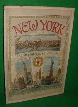 NEW YORK THE METROPOLIS OF AMERICA , early 1920's Photographic Record with Chromograph Illustrations