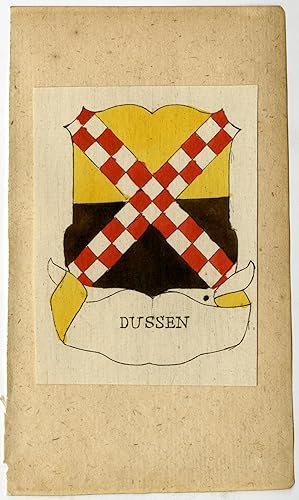 Antique Print-DUSSEN-COAT OF ARMS-Ferwerda-1781