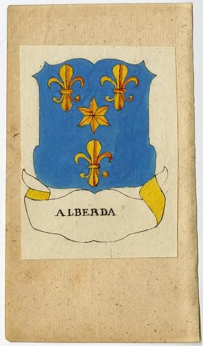Antique Print-ALBERDA-COAT OF ARMS-Ferwerda-1781