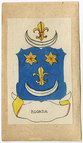 Antique Print-ROORDA-COAT OF ARMS-Ferwerda-1781