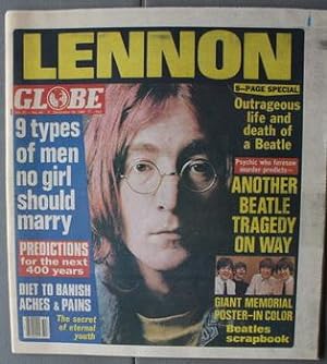 GLOBE - DECEMBER 30/1980; John Lennon: Outrageous Life & Death of a Beatle. (with 8 Pages About J...
